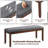 Jaekwon Linen Fabric Upholstered Bench