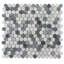 Indigo 0.8 in. x 0.8 in. Polished Marble Tile-51974745