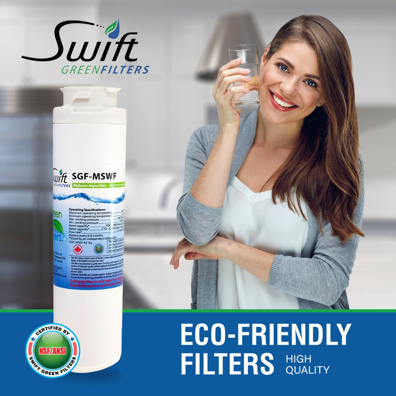 Filtre à eau pour réfrigérateur compatible avec GEF de MSWF, MSWF3PK, MSWFDS.