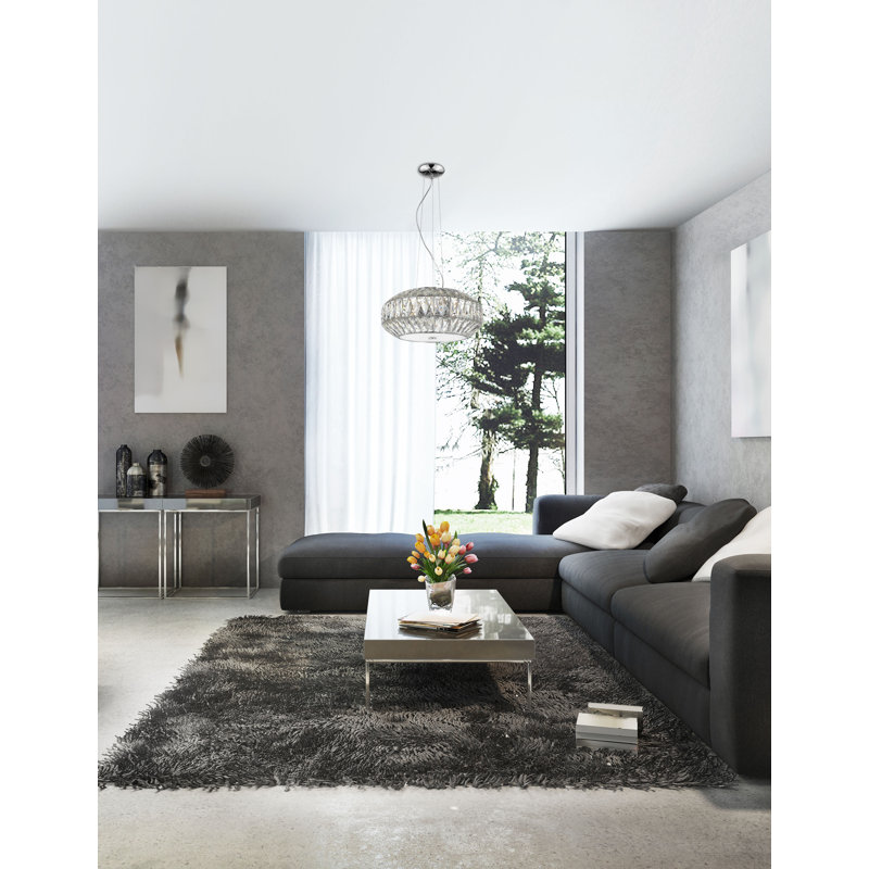 6 - Light Chrome LED Pendant