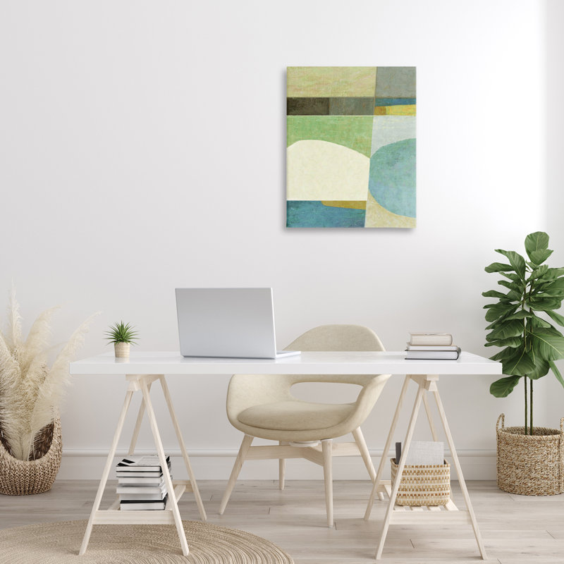 «Subtle Shapes Collage» par Suzanne Nicoll, H 30 po x l 24 po x P 1,5 po
