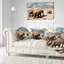 Parade des éléphants du pays - Coussin imprimé animal-300684481-300684486