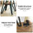 47.2" W Round Dining Table For 4-6, Kitchen Table With Rattan Storage Shelf-806290443