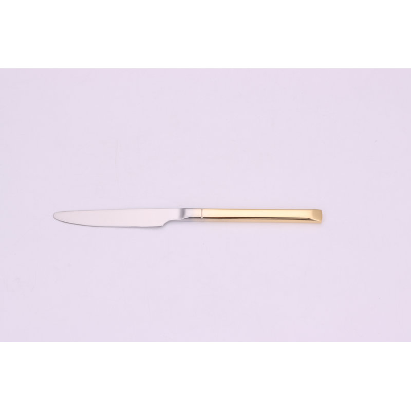 Everly Quinn Stainless Steel Flatware Set - Service for 4, Gold/Silver
