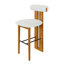 Tabouret de bar intérieur en bois rembourré-1196006051