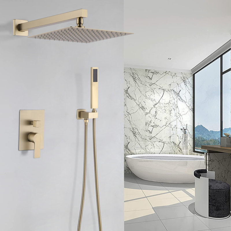 10 Inches Brass Rainfall Shower System