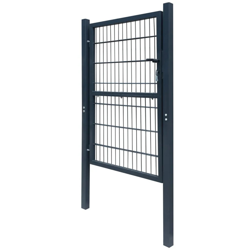 Finger 200 cm H x 100 cm W Gate Fencing, 106 x 230 cm, Grey