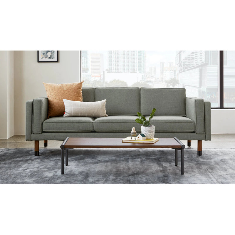 Augusta Sofa Funfetti Galaxy Walnut Pewter, Caledon Sedona Linen