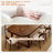 Modern Rustic Solid Wood Rectangular Dining Table Set-2001500831-2001500829