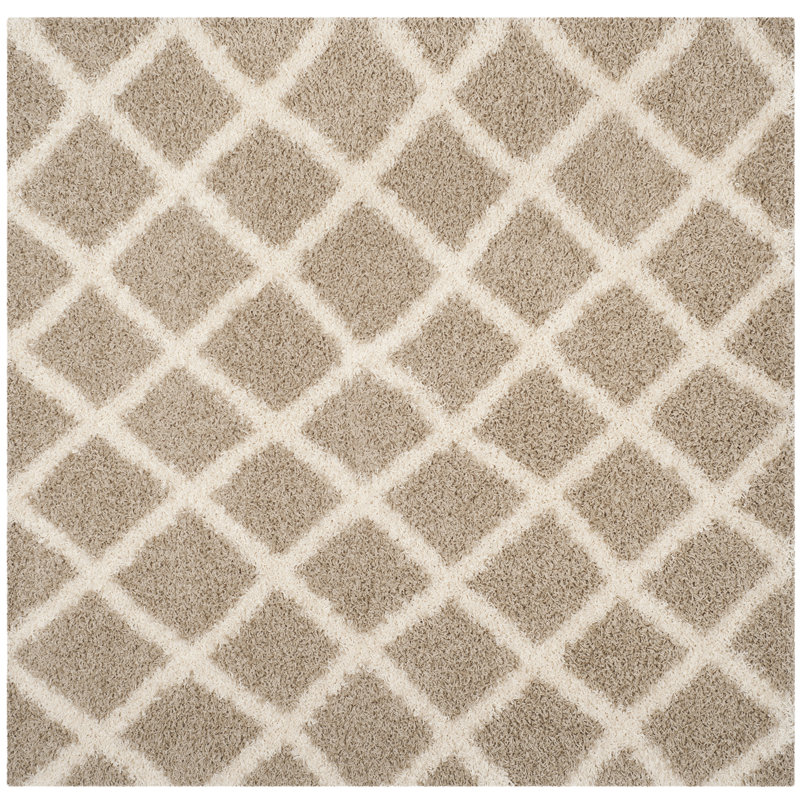 Skyleen Shag Performance Geometric Rug, Square 6'
