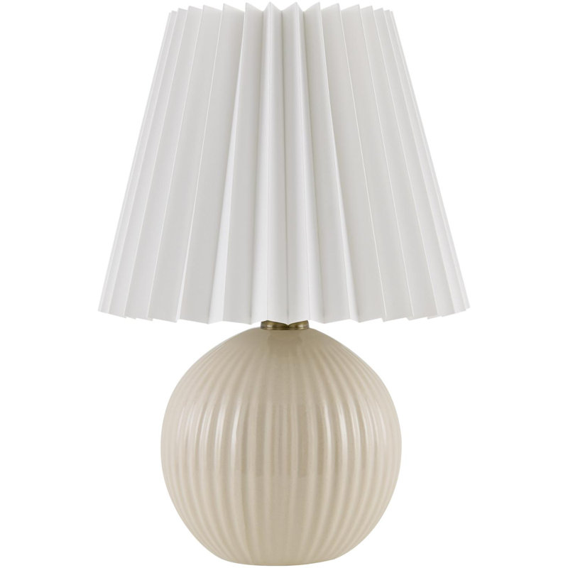 Lampe de table Nelie, Crème, crème
