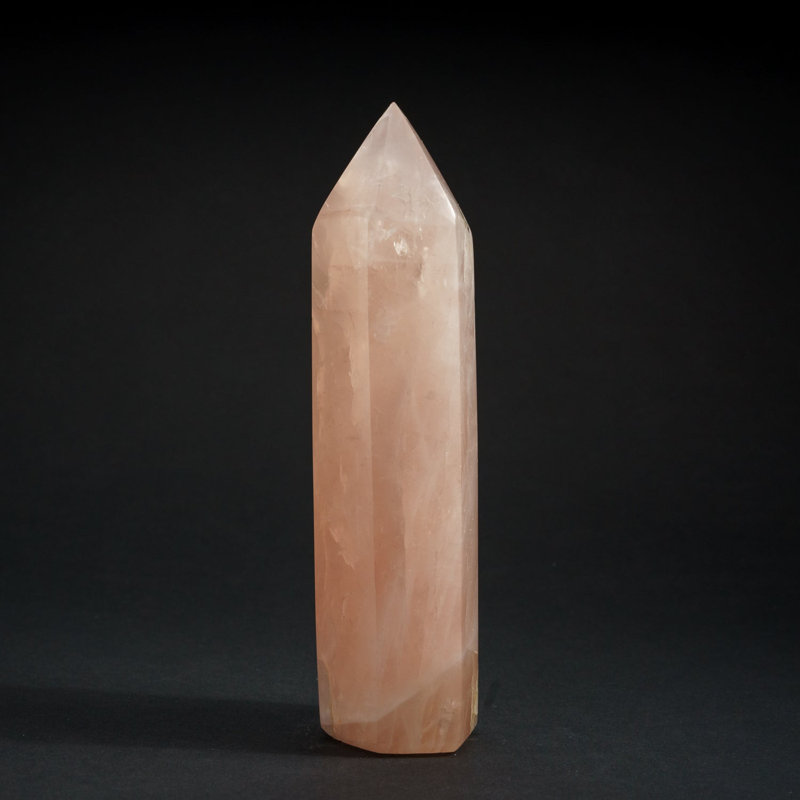 Polished Rose Quartz Obelisk from Brazil (1.2 Lbs)