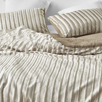 Baffle Box Stitch Striped Comforter