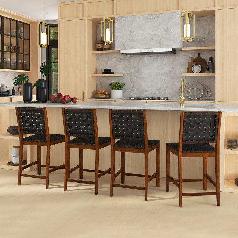 Amarre Counter Stool with Solid Wood Frame