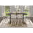 Sheila Rubberwood Rectangular Solid Wood Top with Solid Wood Base Dining Table