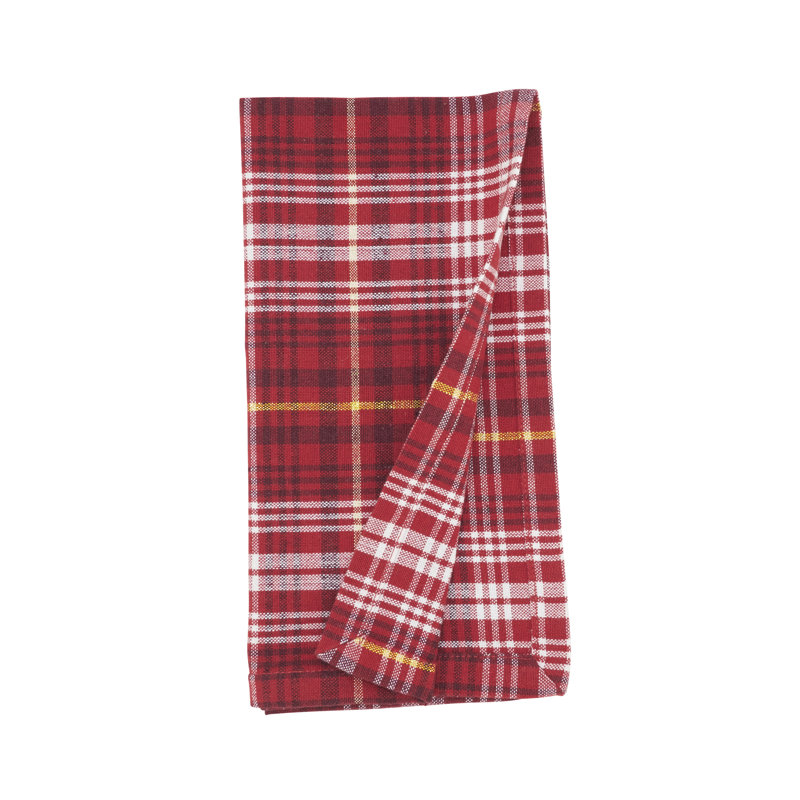 Rustic Recycled Plaid Placemat and Napkin (Set of 8)