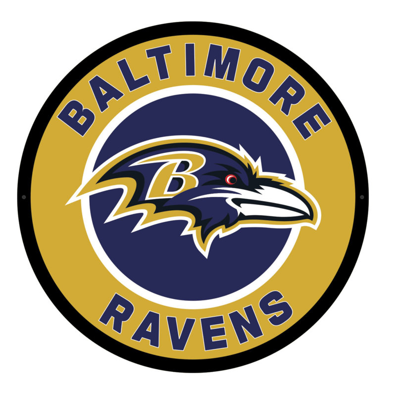 Plaque murale lumineuse NFL, Ravens de Baltimore