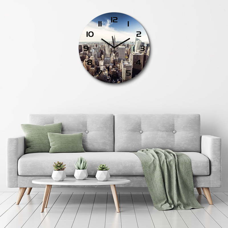 Jhordan Glass Wall Clock