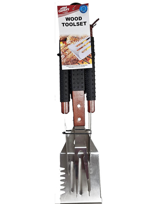 3pc Wood Toolset With Grip