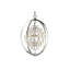 Lustre sphérique unique à 4 lumières avec accents de cristal Snediker-642355560