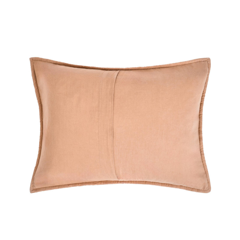 Rowen Sustainable Fabric Standard Sham, Queen, Red