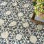 Tapis d'intérieur bleu Nourison Grace-116125988