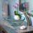 Novatto 16.5'' Clear Glass Circular Bathroom Sink-95974045