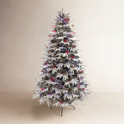 90' Artificial Fir Christmas Tree with Color & Clear Lights
