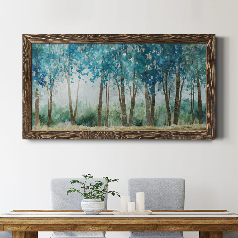 Sunwashed Grove - Peinture sur toile encadrée, Noyer