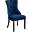 Chaise d'appoint rembourrée en velours capitonné Stonefort-24018901