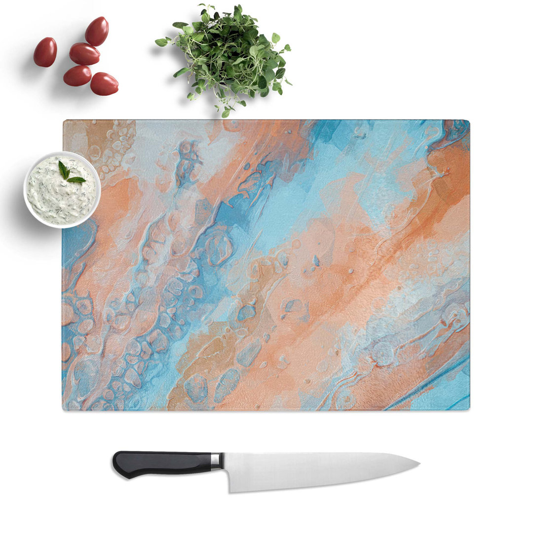 Glass Missing You in Abstract Chopping Board