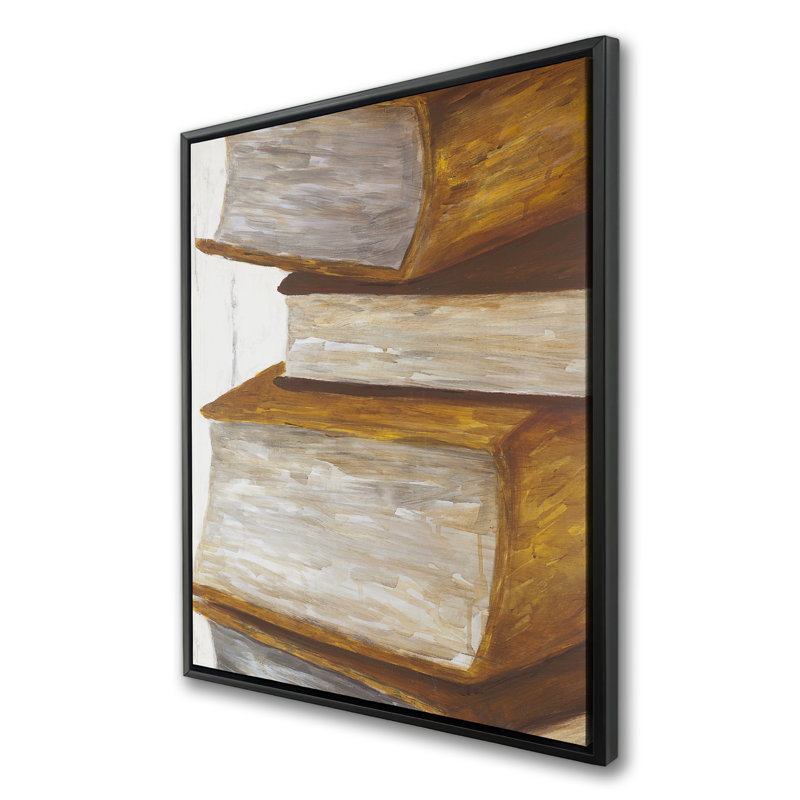 Pile de livres - Toile encadrée pour chambre à coucher | Décoration intérieure