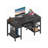 Computer Desk With Keyboard Tray, Computer Desks With Fabric Drawers & Storage Shelves For Home, Office