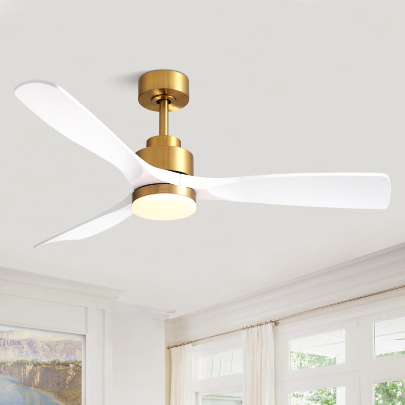 Ventilateur de plafond 52 po avec lumière DEL et télécommande
