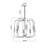 8 - Light Dimmable Wagon Wheel Chandelier