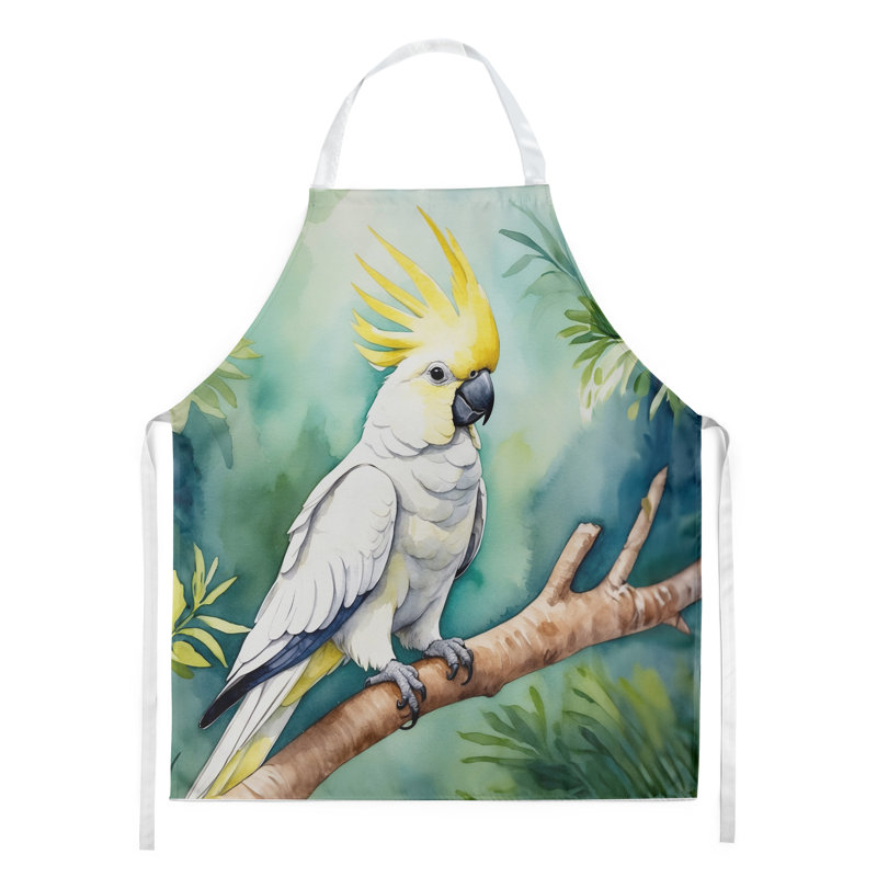 Apron, White/Yellow Sulphurcrested Cockatoo