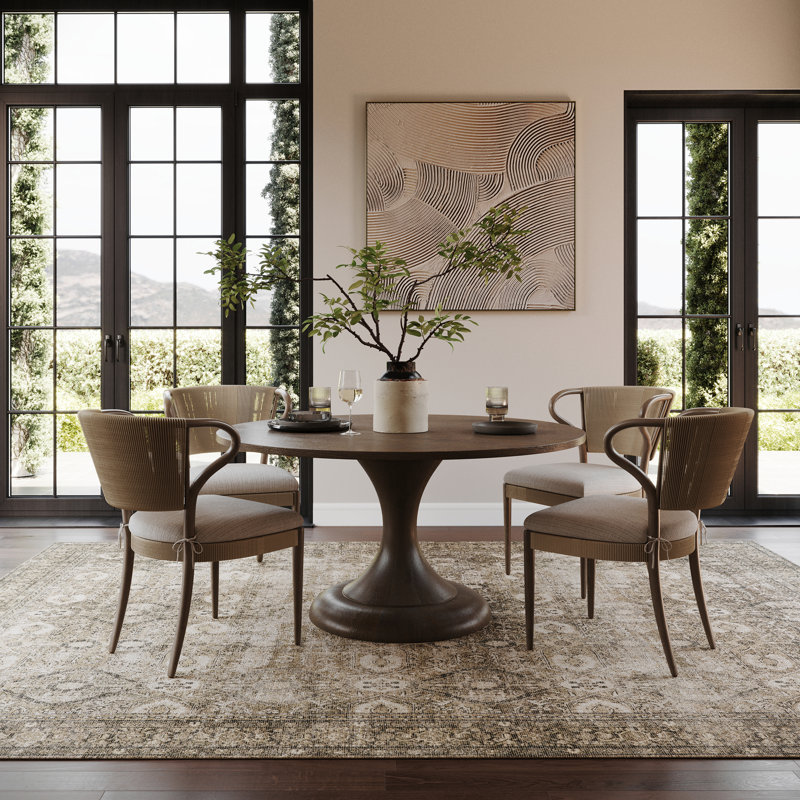 Nuloom Hillstone Collection Aether Traditional Vintage Medallion Area Rug, Rectangle 6'7" x 9'