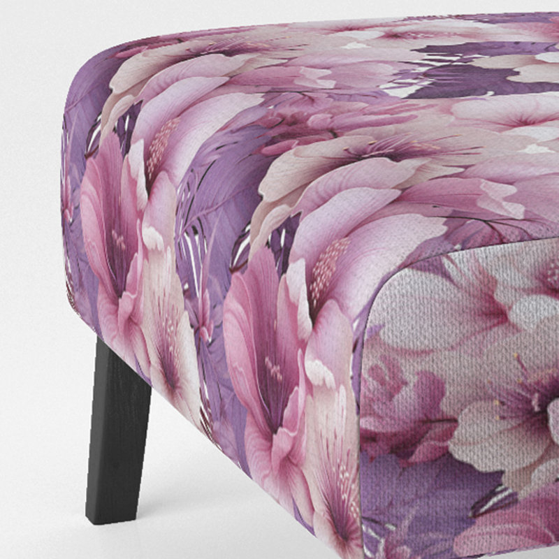 Fauteuil de chambre en velours de 21 po de largeur
