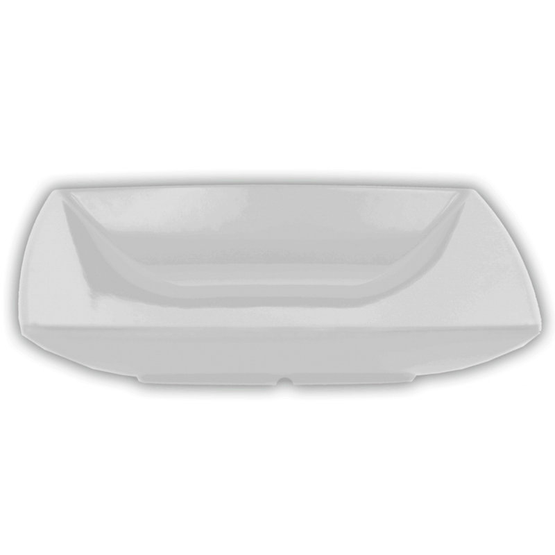 Bol à salade carré en mélamine 28 Oz. classique, Blanc
