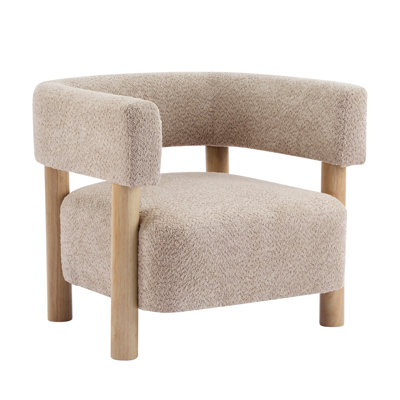 Boucle Upholstered Accent Arm Chair