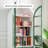 Arched Display Cabinet with Glass Doors