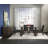 Deiondre Glass Top Solid Wood Base Dining Table