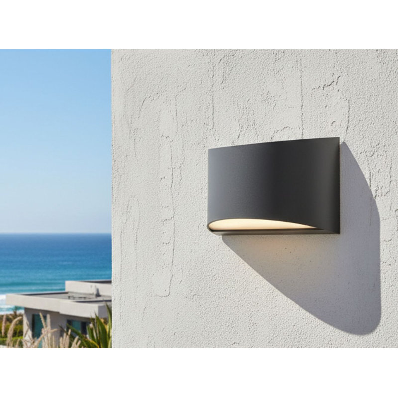 Graphite 12.8cm H Integrated LED Outdoor Sconce