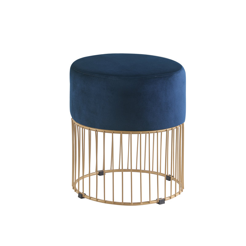 Tabouret d'appoint Pahulick, Bleu