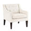 Chaise de jardin boutonnée beige: fabrication en contreplaqué, chaise d'appoint rembourrée en mousse haute beige: structure, housse de coussin de siège amovible, tissu texturé-1342793947