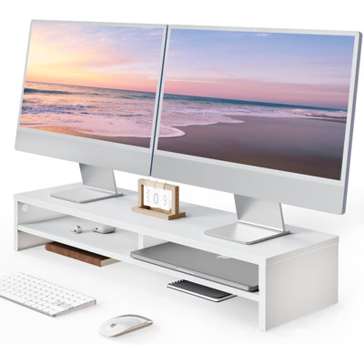 Monitor Stand, 31.5 Inch Computer Monitor Riser for Desk