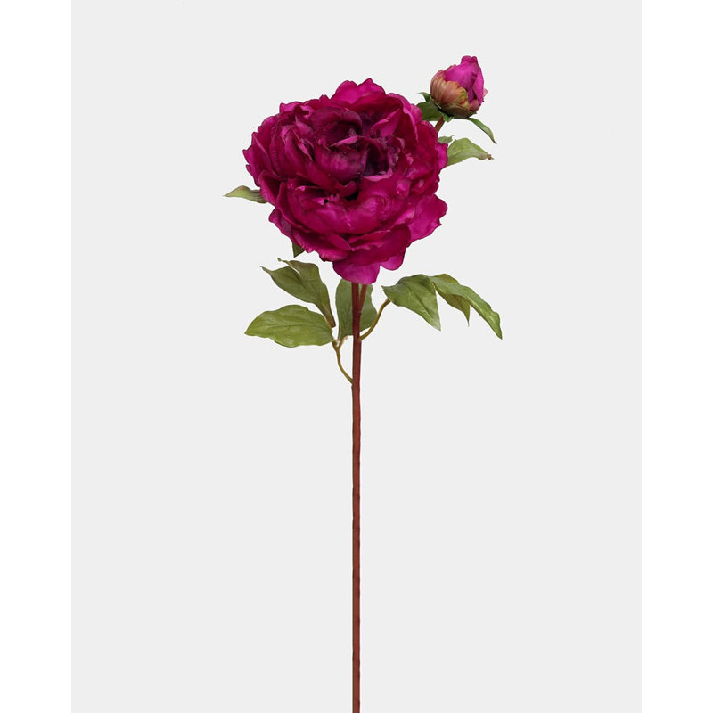 Yellow Peony 19.5", Pink, 21.5" H x 7" W