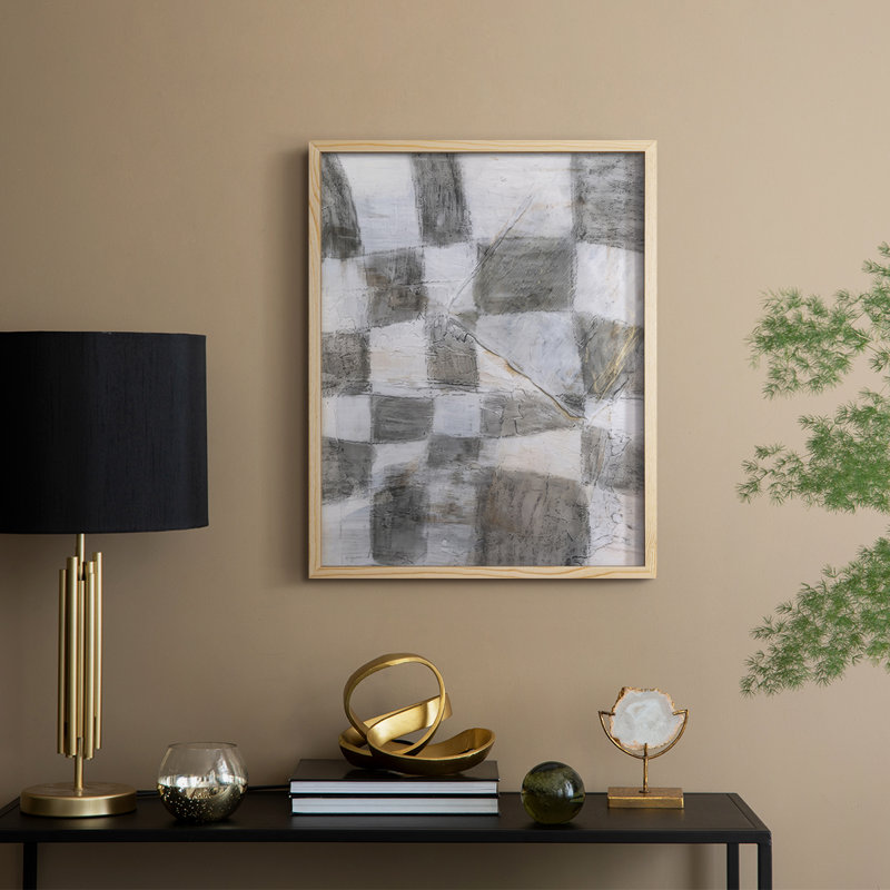 «Rustic Textile II», reproduction encadrée - bois massif, Naturel, H 15 po x l 12 po