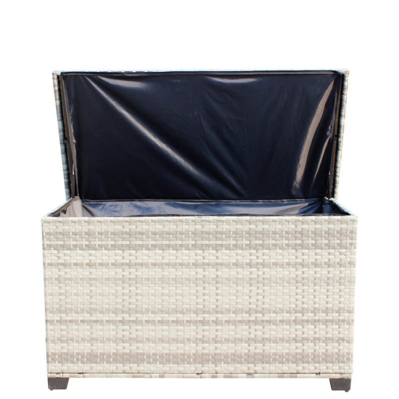 Wicker Patio Furniture Storage Box