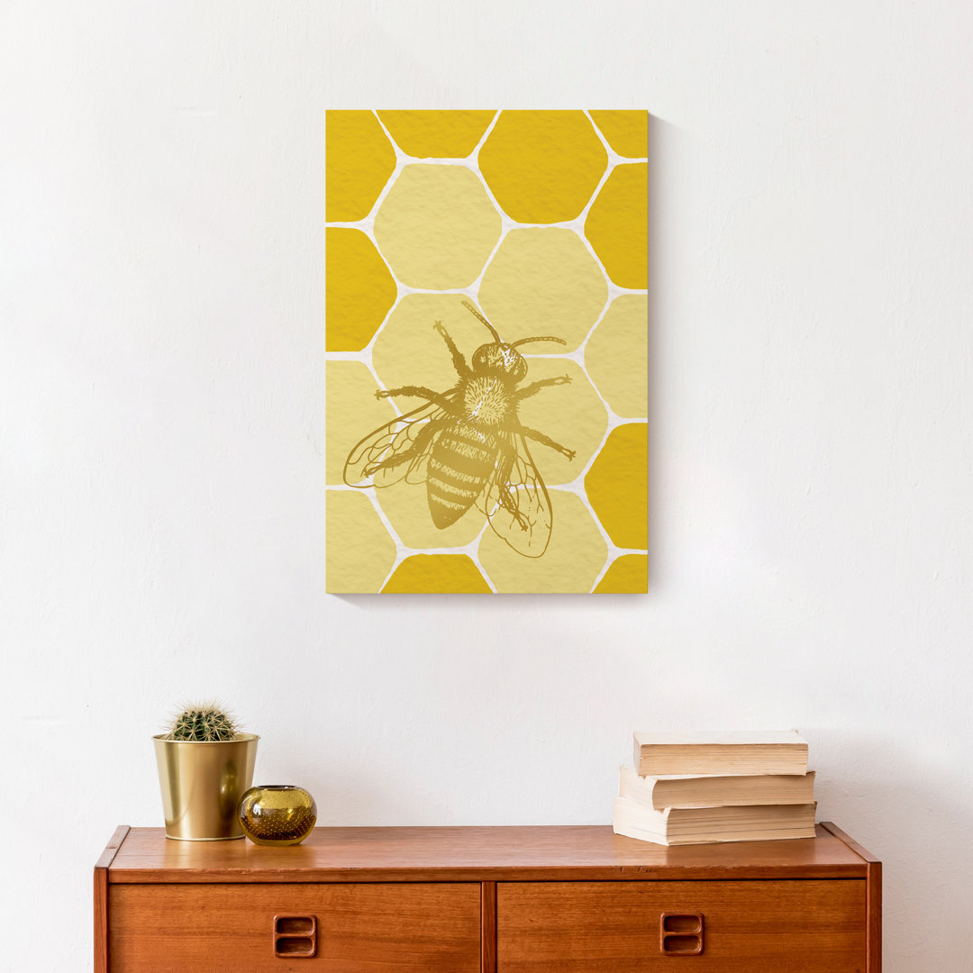 " Yellow Honeycomb Bee " Gracie Oaks